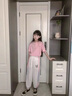 流貝童裝女童套裝兒童夏裝9-12歲中大童女裝小孩子衣服運(yùn)動(dòng)兩件套 粉色套裝 130 建議身高125左右 曬單實(shí)拍圖