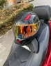 KEAZ摩托車(chē)頭盔碳纖維全盔春夏季男女閃電頭盔安全3C認(rèn)證機(jī)車(chē)仿賽 碳纖維3K熔巖紅 L（57-58cm） 曬單實(shí)拍圖