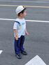 巴帝巴帝夏季嬰幼兒童純棉防蚊褲百搭運(yùn)動長褲男女寶寶童裝 圓標(biāo)小狗 110 曬單實拍圖