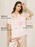 絲界真絲睡衣女100%桑蠶絲簡約純色情侶絲綢家居服絲綢短袖套裝 曬單實拍圖