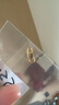 沃爾金黃金扣頭足金999鮑魚扣龍蝦扣S扣延長鏈5G配件手鏈扣頭編繩扣帶環(huán) 0.55g，鮑魚扣 曬單實拍圖