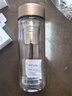 施密特（simita） 雙層玻璃杯男女士茶水分離泡茶杯便攜加厚隔熱帶茶倉可定制刻字 金色【304不銹鋼茶倉】 280ml 曬單實(shí)拍圖