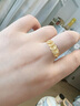 六桂福珠寶 LIU GUI FU JEWELRY五帝錢幣黃金戒指女士活口實心足金999錢多多指環(huán)生日禮物送女友 金重2.89g 足金五帝錢戒指 曬單實拍圖