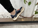 卡賓男鞋春季復古鞋子男款百搭厚底增高休閑板鞋防滑跑步運動(dòng)鞋男潮鞋 米藍 41 曬單實(shí)拍圖