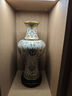 菲斯鉑亞景泰藍(lán)花瓶客廳玄關(guān)擺件北京純銅胎掐絲琺瑯高檔喬遷新居商務(wù)禮品 大唐風(fēng)韻賞瓶-藍(lán)色 曬單實(shí)拍圖