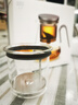 尚明玻璃內(nèi)膽磁旋飄逸杯泡茶壺茶水分離過濾沖茶具套裝家用辦公沏茶壺 金灰色 800ml 曬單實(shí)拍圖