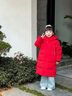 巴拉巴拉兒童羽絨服中長(zhǎng)款冬加厚外套男女童連帽親子裝防風(fēng)防潑水 中國(guó)紅60611-灰鴨絨 120 （充絨量158g） 曬單實(shí)拍圖