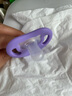 貝親安撫奶嘴新生嬰兒寶寶軟防脹氣0-3-6個(gè)月以上睡覺(jué)神器不留紅印 M號（紫） 3-6個(gè)月 1個(gè)裝 曬單實(shí)拍圖