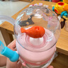 comobebe兒童水杯大容量鯨魚噴水杯寶寶吸管杯一兩歲以上幼兒園家用喝水杯 曬單實(shí)拍圖
