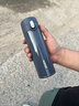 蘇泊爾（SUPOR）保溫杯一鍵開合316不銹鋼水杯男女商務(wù)便攜車載學生泡茶杯 -深海藍-商超同款 450ml 曬單實拍圖
