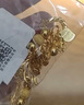 周六福（ZLF）    黃金金手鏈女款足金999串珠相守相戀 計(jì)價 16+2cm尾鏈- 5.92g 曬單實(shí)拍圖