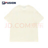 FILA FUSION斐樂(lè )潮牌情侶短袖街頭寬松純棉短袖T恤男女短T 曬單實(shí)拍圖