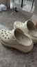 crocs卡駱馳檀健次推薦款光輪洞洞鞋|207988 骨白色-2Y2 37/38(230mm) 曬單實(shí)拍圖