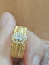 夢金園鴿子蛋戒指黃金戒指中古風(fēng)指環(huán)送女友送老婆 曬單實(shí)拍圖