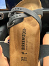 BIRKENSTOCK勃肯德國進口女款牛皮革涂油舒適軟木Franca三扣涼拖 黑色窄版1021203 38 曬單實拍圖