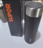 蘇泊爾保溫杯316L不銹鋼男士顯溫水杯大容量茶水分離杯商務(wù)便攜式泡茶杯 500ml曜石黑商務(wù)保溫杯 曬單實(shí)拍圖