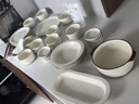 JIWOO碗盤餐具整套碗碟子套裝陶瓷盤子家用菜盤喬遷之喜搬家新婚禮物 曬單實(shí)拍圖
