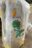 牧萌兒童雨衣男童女童防水全身雨披幼兒園小學(xué)生雨具 黃色小恐龍 M 曬單實拍圖