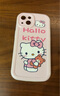 雅思戀 卡通粉色kt貓適用iPhone14手機(jī)殼蘋(píng)果13promax硅膠軟殼12/11全包防摔網(wǎng)紅女 橢圓米黃抱熊凱蒂貓 iPhone 13 曬單實(shí)拍圖