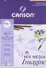 康頌（CANSON）Imagine系列水彩本200g炭筆蠟筆鋼筆速寫本彩鉛畫畫本 A4 200g 50張 速寫 馬克筆繪畫 曬單實拍圖