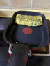 特福（Tefal）煎鍋可拆卸玉子燒不粘煎蛋鍋早餐鍋加深鍋底燃?xì)庠铍姶艩t通用紅色 曬單實(shí)拍圖