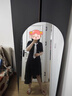 Jret黑色學(xué)院風(fēng)不規(guī)則Polo連衣裙女夏季2025新款大碼裙子胖mm遮肚顯瘦 黑色 L (建議100~120斤) 曬單實(shí)拍圖