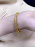 梵希和田玉碧玉手鐲女生銀鐲花絲玉鐲女七夕情人節(jié)生日禮物送女友老婆 玉見(jiàn)雍華金絲手鐲 曬單實(shí)拍圖