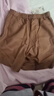 無(wú)印良品（MUJI）女式 漢麻混 斜紋 裙褲 褲子女款短褲 25年夏季 女裝 BE1VZC5S 煙熏橙色 L （165/70A） 曬單實(shí)拍圖