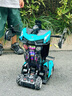 益米遙控汽車兒童玩具男孩生日禮物遙控車手勢感應(yīng)變形汽車機(jī)器人 曬單實(shí)拍圖
