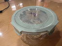 樂扣樂扣飯盒微波爐加熱專用玻璃碗帶蓋上班族帶飯便當(dāng)盒大容量圓形保鮮盒 曬單實(shí)拍圖