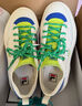 FILA 斐樂(lè )官方女鞋【楊冪同款】ROCK巖石鞋帆布鞋夏季時(shí)尚休閑鞋 白棉花糖/炫目藍-MD 38.5 曬單實(shí)拍圖