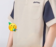 班尼路S&K2025新款美式翻領(lǐng)拼色短袖polo衫男夏季設(shè)計感寬松體恤上衣潮 卡其色 2XL 碼 140-155斤 曬單實拍圖