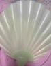 扇子便攜高級仿玉貝殼扇加厚耐用超涼快古風(fēng)扇子蒲扇便攜式一體手 高顏值2把加大加厚丨經(jīng)久耐用 曬單實(shí)拍圖