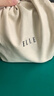 ELLE女包新款老花鏈條水桶福袋鑰匙斜挎包教師節禮物24449棕 曬單實(shí)拍圖