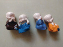 四不小和尚禪意小沙彌汽車飾品擺件花盆擺件創(chuàng)意實(shí)用男女生禮品 四不和尚套裝（共4個(gè)） 曬單實(shí)拍圖