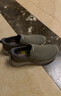 斯凱奇（Skechers）閃穿鞋男鞋秋季休閑鞋一腳蹬商務(wù)板鞋軟底豆豆鞋帆布鞋210959 曬單實(shí)拍圖