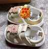 婧麒（JOYNCLEON）寶寶涼鞋夏季學(xué)步1-3歲嬰兒鞋防滑軟底包頭叫叫鞋男女寶寶鞋子 黃色 17 碼【內(nèi)長(zhǎng)12cm腳長(zhǎng)11.5cm】 曬單實(shí)拍圖
