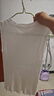 貓人（MiiOW）冰絲針織吊帶背心女大碼遮肚西服西裝內搭打底衫夏季無(wú)袖輕奢上衣 白色洋氣小衫 專(zhuān)柜版 L碼【建議105-120斤】 曬單實(shí)拍圖