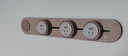 西門子（SIEMENS）旗艦款軌道插座壁掛式軌道插座電力軌道多功能導(dǎo)軌插座 50cm大地色軌道+3個大地色五孔 曬單實拍圖