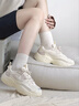 安踏女鞋新款星光老爹鞋女夏季C37增高軟底運動鞋子女緩震休閑百搭鞋 燕麥白/麥粉色 38 曬單實拍圖