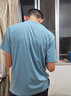 安踏（ANTA）速干套裝丨男運動短袖短褲夏跑步套裝足球套裝訓(xùn)練服兩件套晨練服 【肩頭小logo】展翅藍(lán)7114-8 M/170 曬單實拍圖