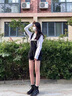 卡帝樂鱷魚（CARTELO）馬丁靴女內(nèi)增高小個子2025新款短靴英倫風(fēng)靴子8孔真皮秋冬單靴 黑色-系帶-平底3厘米-單里 39 曬單實拍圖
