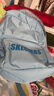 斯凱奇（Skechers）通勤電腦包旅行包簡約男女書包大容量運動雙肩包學(xué)生 空氣藍 曬單實拍圖