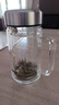 蘇泊爾（SUPOR）雙層玻璃杯茶杯高硼硅男士商務(wù)水杯帶把辦公泡茶大容量商務(wù)辦公男 流光銀570ML【雙層防燙 贈茶濾】 曬單實拍圖