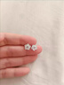 胖東來品質(zhì)S925銀櫻花耳釘女款純銀日系甜美學(xué)生耳飾送閨蜜女友 【Q粉靚麗】經(jīng)典款櫻花耳釘 粉色 曬單實(shí)拍圖