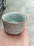 陶迷（TAOMI）高檔主人杯茶杯品茗杯汝窯小茶杯茶盞家用陶瓷功夫茶具泡茶杯 汝窯開片茶杯50ml1只 200mL以下 曬單實拍圖