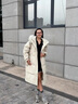 DRPR品牌女裝簡約加厚保暖羽絨服2025冬季新款狐貍毛領(lǐng)設(shè)計感抗寒外套 木青灰米 量體定制 155/80A 曬單實拍圖