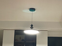 鹿家良品（LUUGAA）巧克力胡桃木色餐廳吊燈中古風(fēng)餐廳燈島臺吧臺餐桌燈led中山燈具 【薦】全光譜40cm三色光48W 曬單實(shí)拍圖