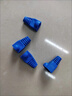 閃力聯(lián)水晶頭保護套超五類(lèi)六類(lèi)RJ45網(wǎng)線(xiàn)水晶頭8P8C10色保護套 藍色-50顆 曬單實(shí)拍圖