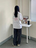 一寸相思白色蝴蝶短袖t恤女純棉2025新款爆款春夏季時尚寬松大碼體恤上衣 白色-炫彩蝴蝶 L (100-110斤） 曬單實拍圖